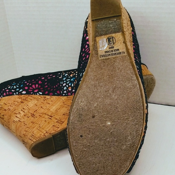 Why Not brand "Amay" wedge peep toe - Picture 2 of 4